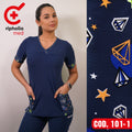 Delantal elasticado Liso con Aplicación estampada