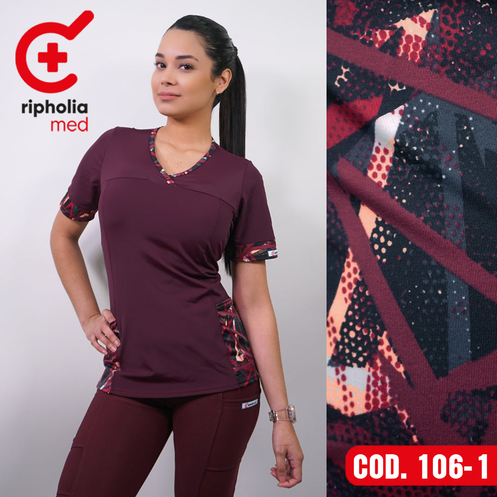 Delantal elasticado Liso con Aplicación estampada