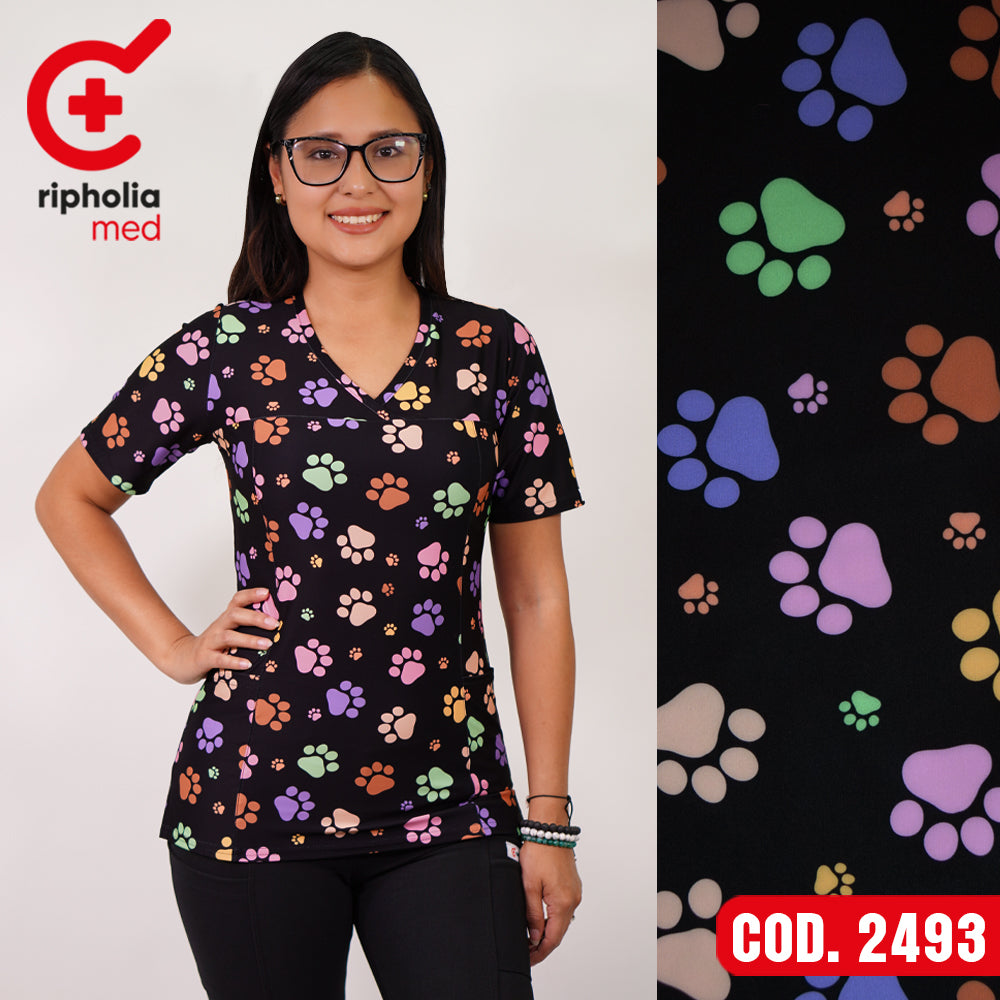Delantal elasticado Estampado