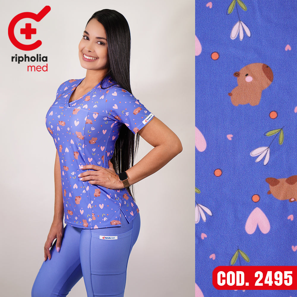Delantal elasticado Estampado
