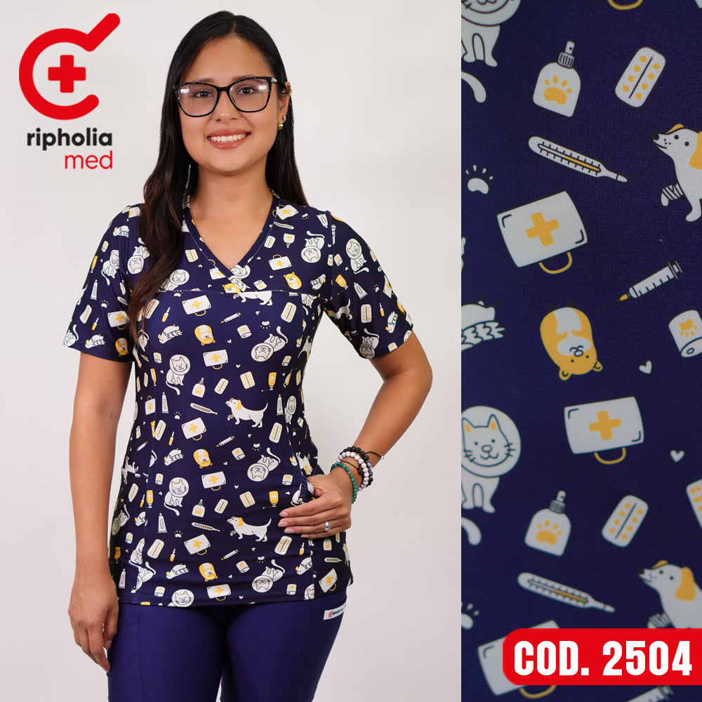 Delantal elasticado Estampado