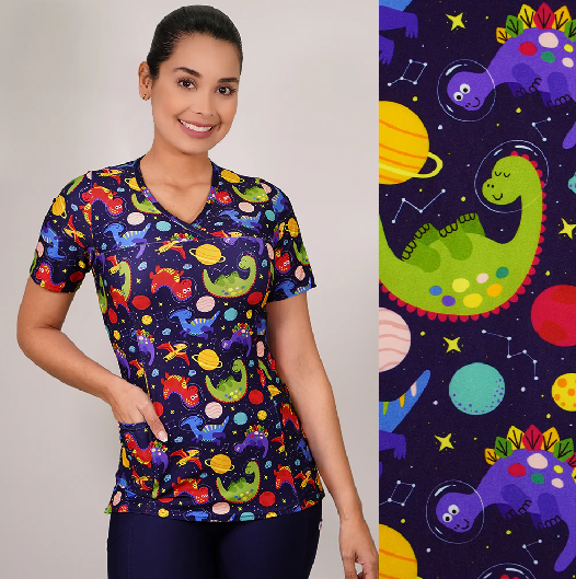 Delantal elasticado Estampado