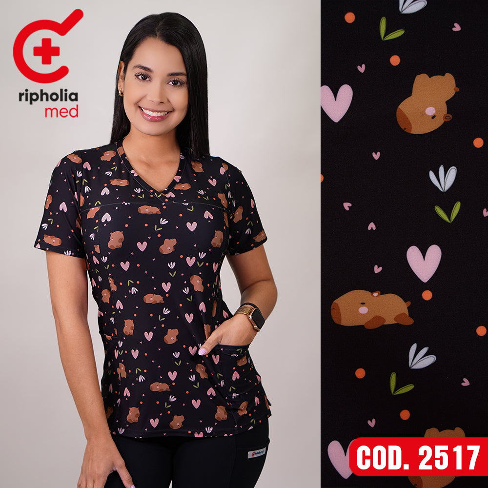Delantal elasticado Estampado