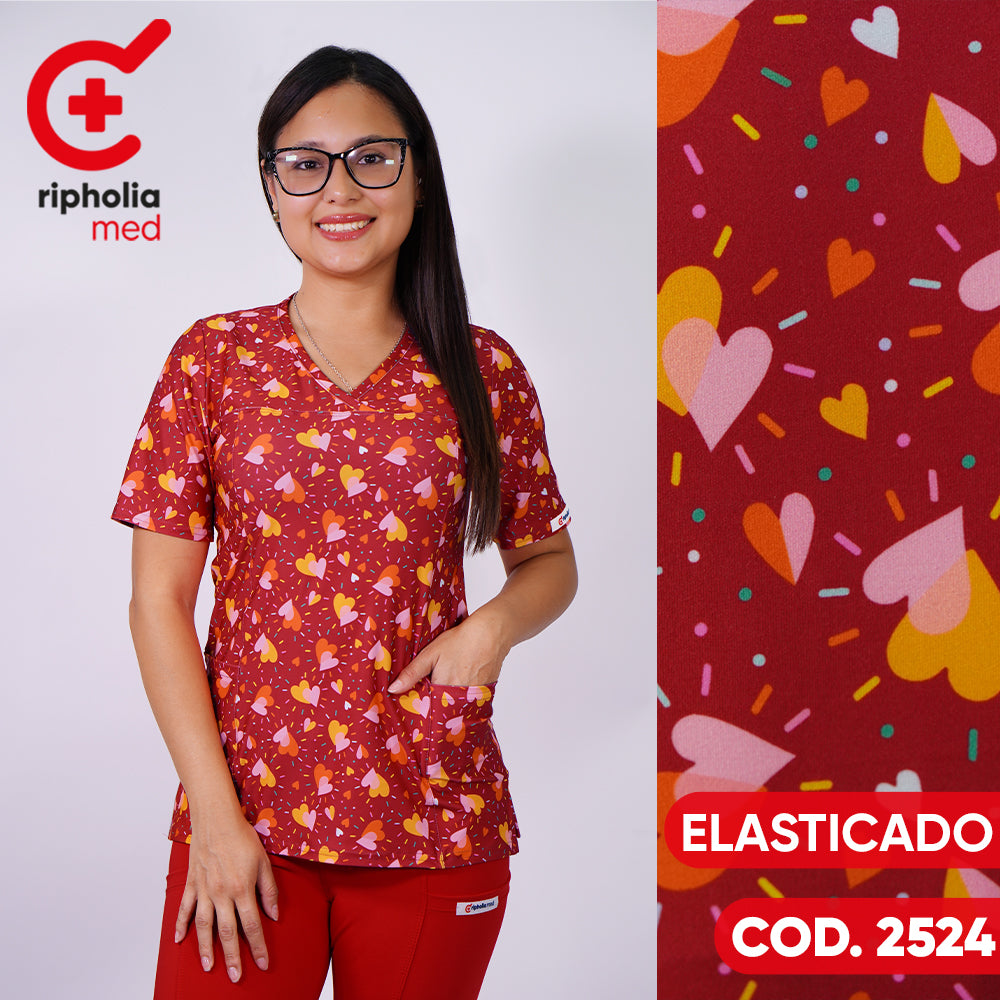 Delantal elasticado Estampado