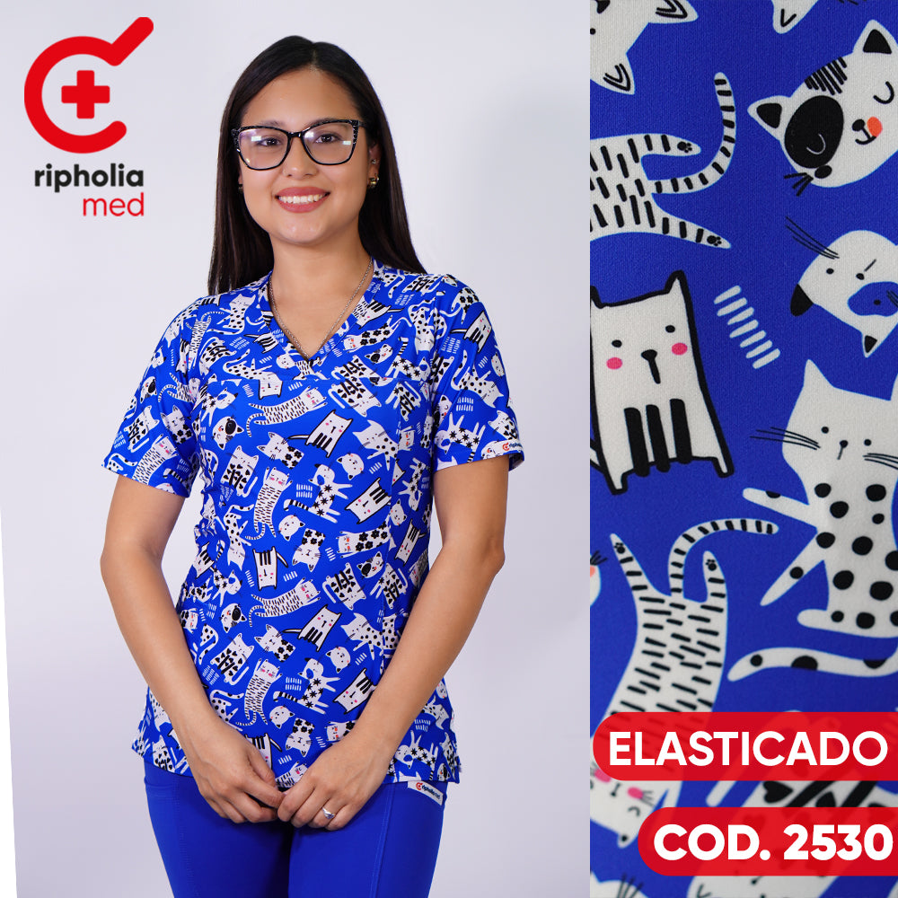 Delantal elasticado Estampado