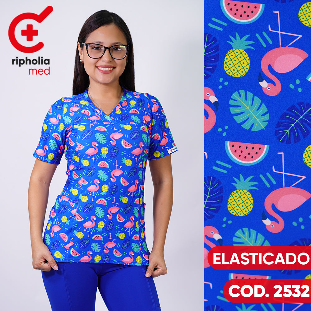 Delantal elasticado Estampado