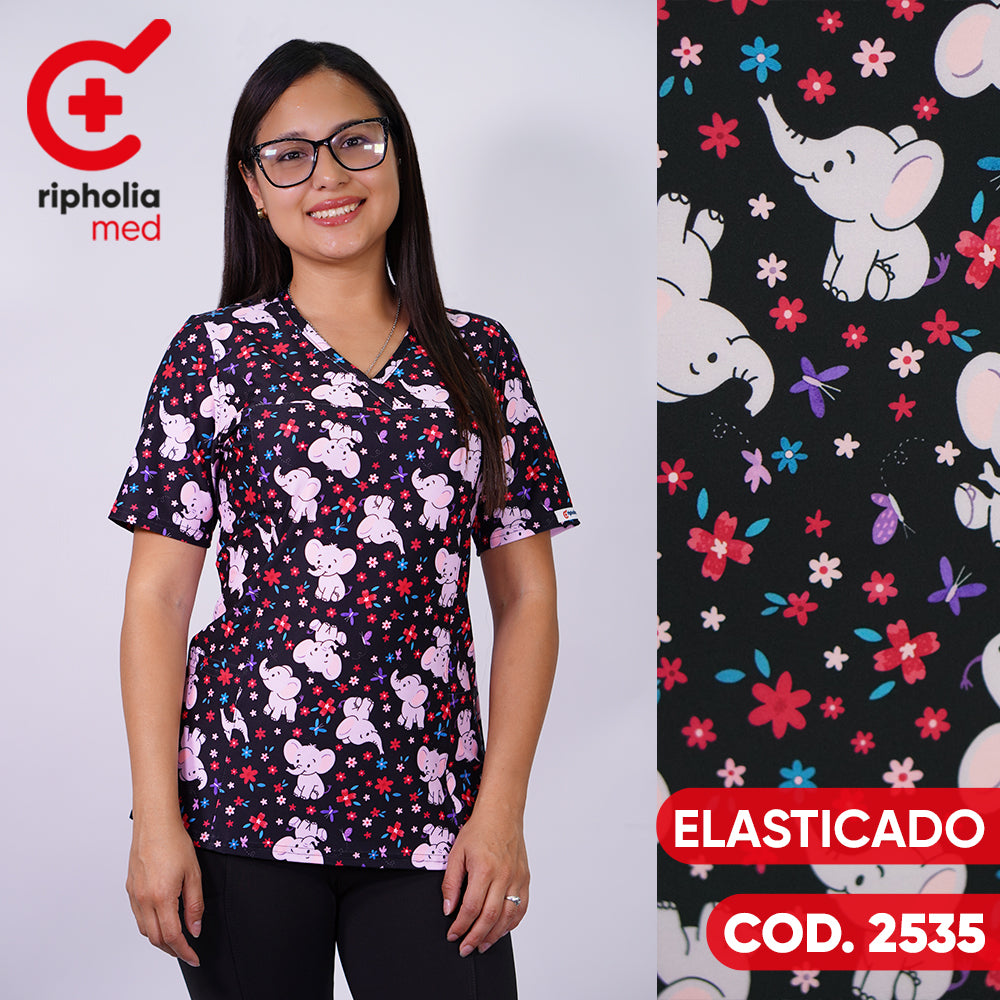 Delantal elasticado Estampado