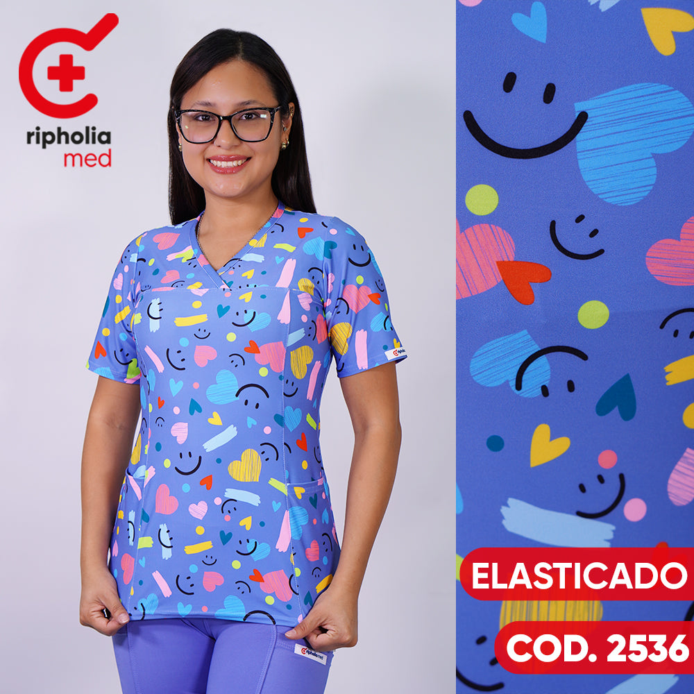 Delantal elasticado Estampado