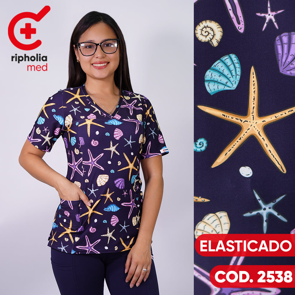 Delantal elasticado Estampado