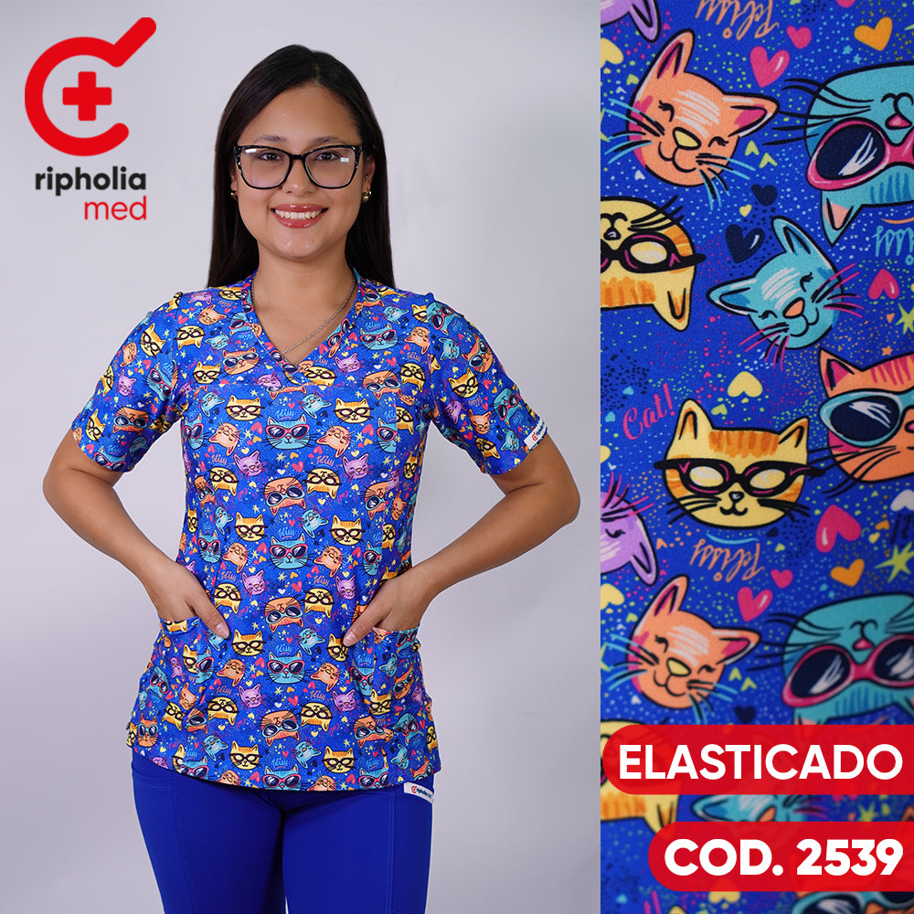 Delantal elasticado Estampado