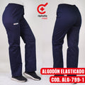 Pantalón de Algodón elasticado Recto