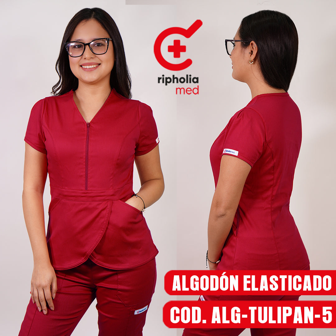 Delantal Tulipán elasticado de Algodón