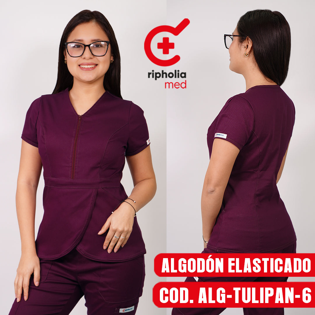 Delantal Tulipán elasticado de Algodón