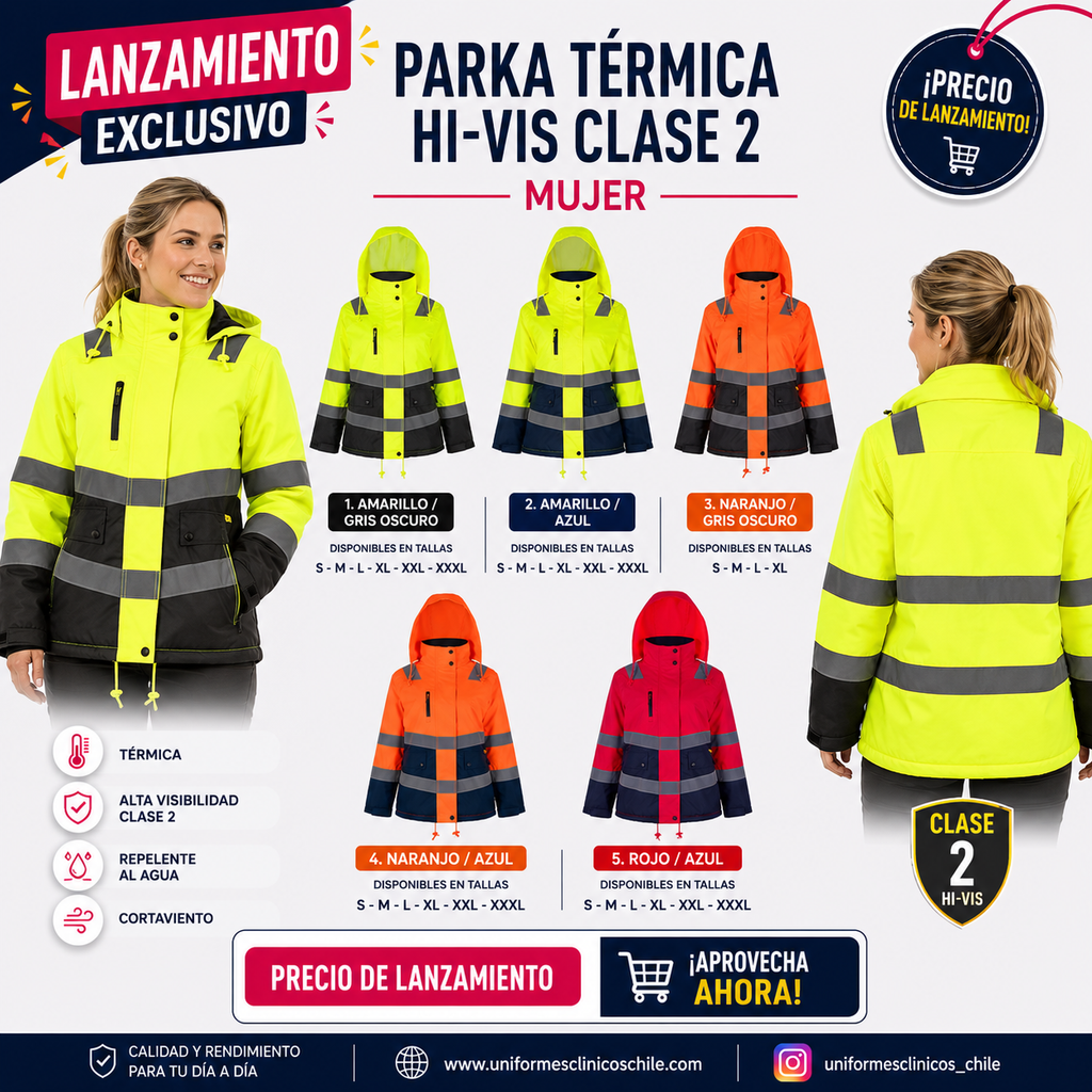 Parkas Térmicas Hi-Vis Clase 2 - Precio de Lanzamiento