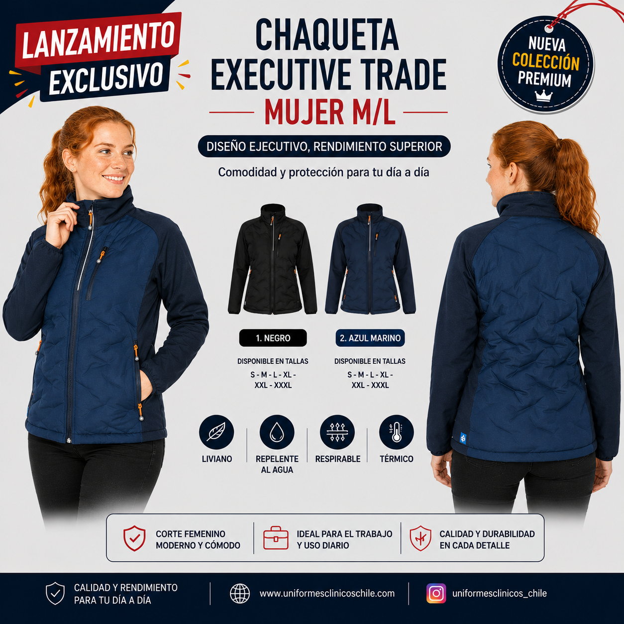 CHAQUETA EXECUTIVE TRADE MUJER M/L