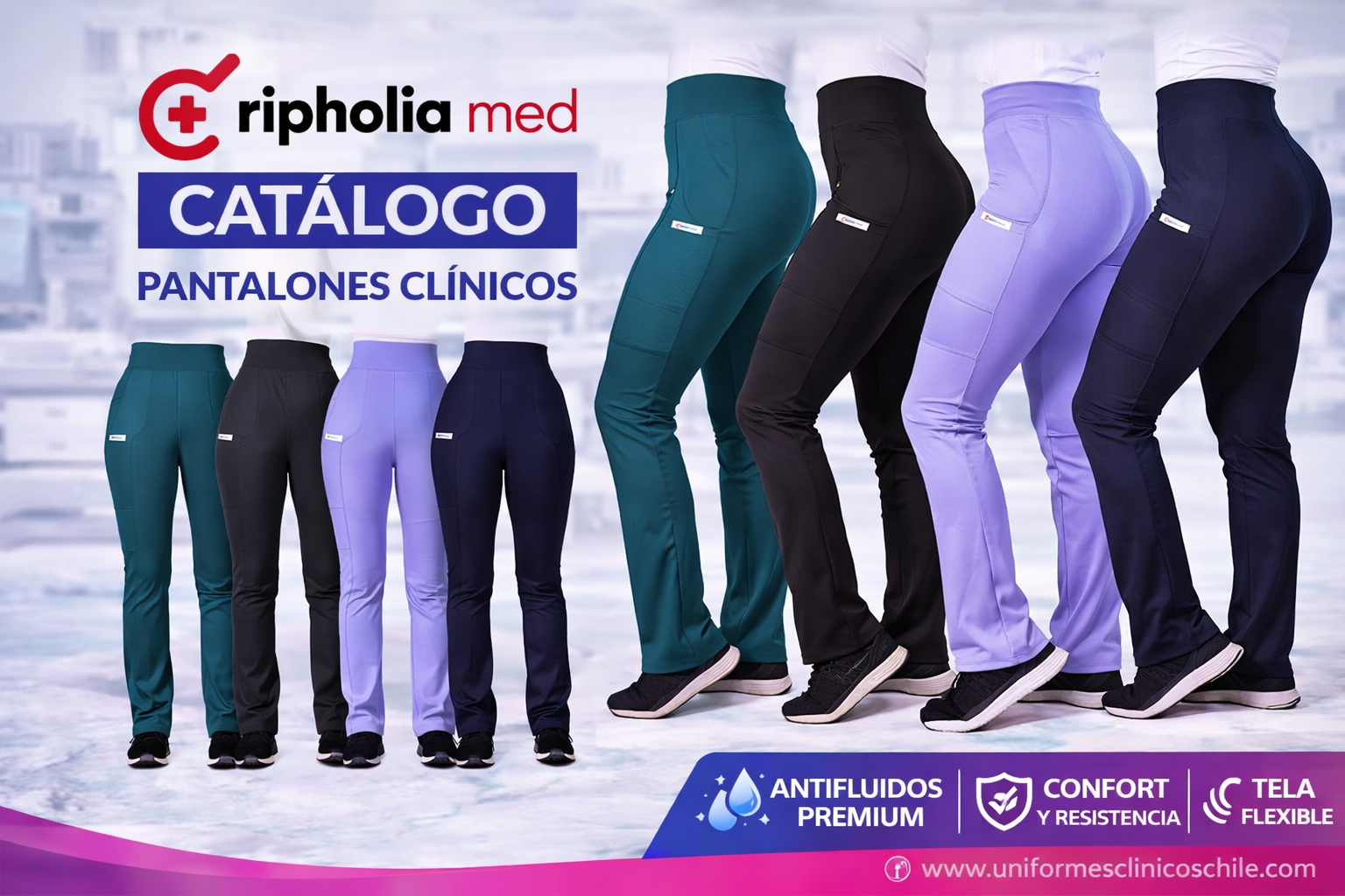 Pantalón Clínico Elasticado Flexxy