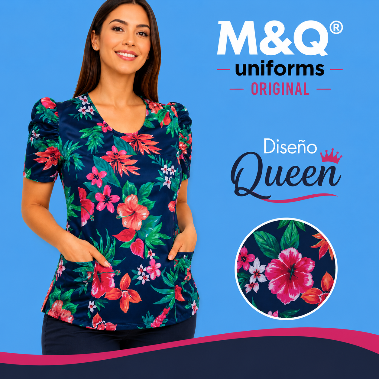 Diseños Queen M&Q® lisos y estampados