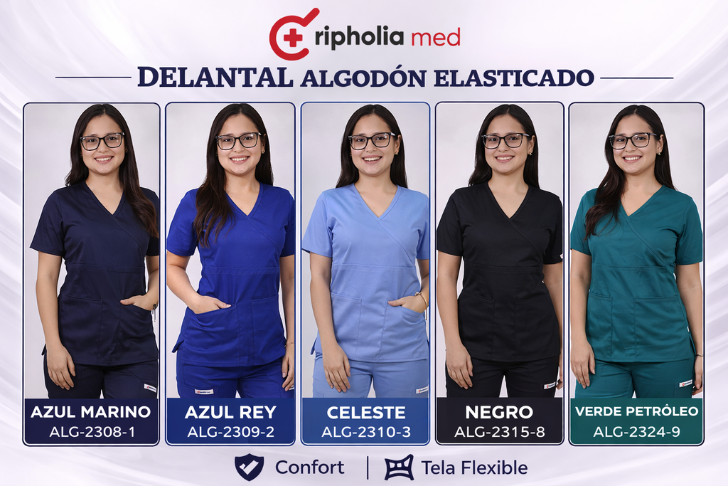 Delantal elasticado Algodón