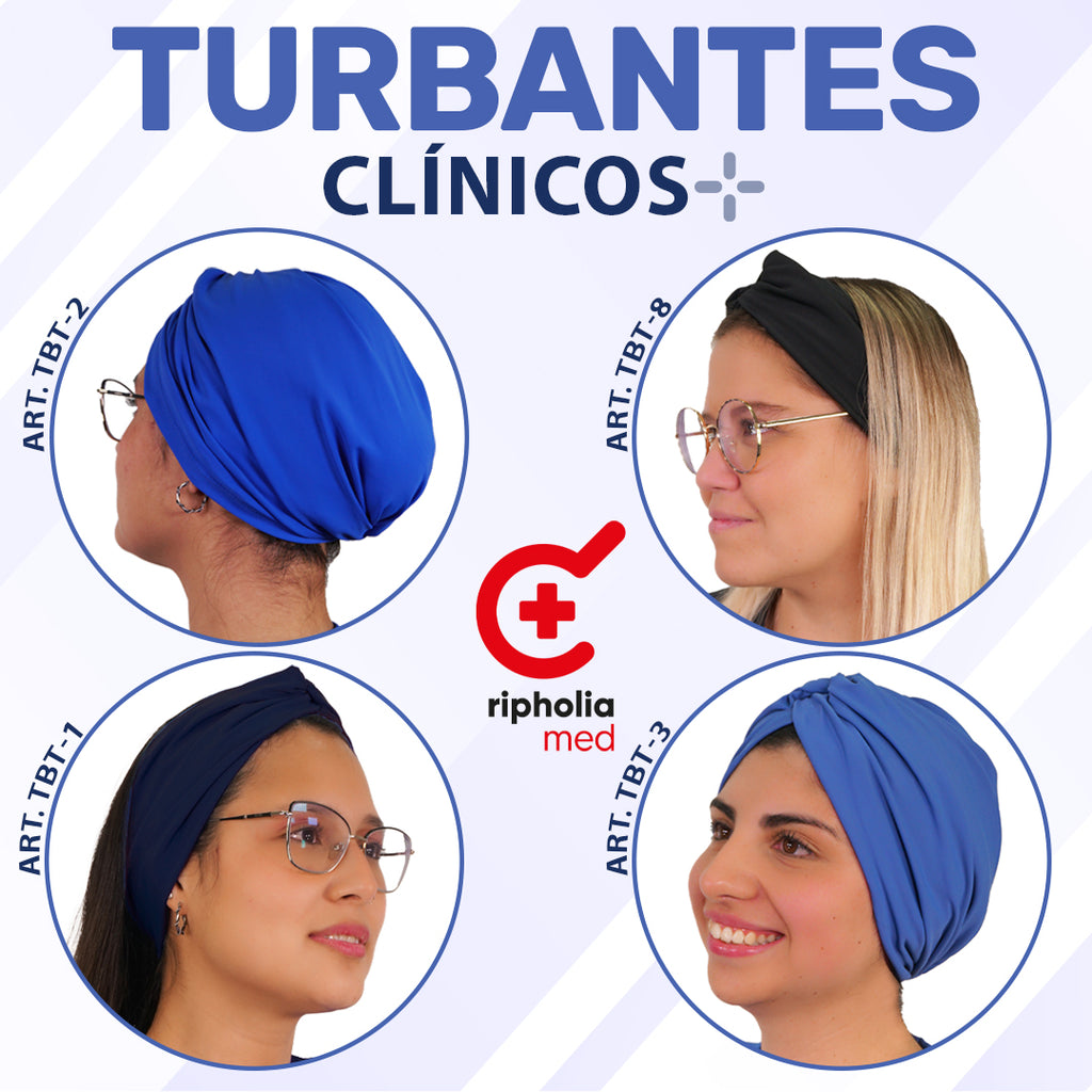 Turbantes Clínicos Elasticados Estándar