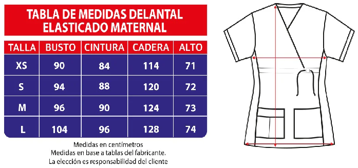 Delantal Maternal Elasticado