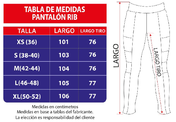 Pantalón Elasticado Spandex RIB