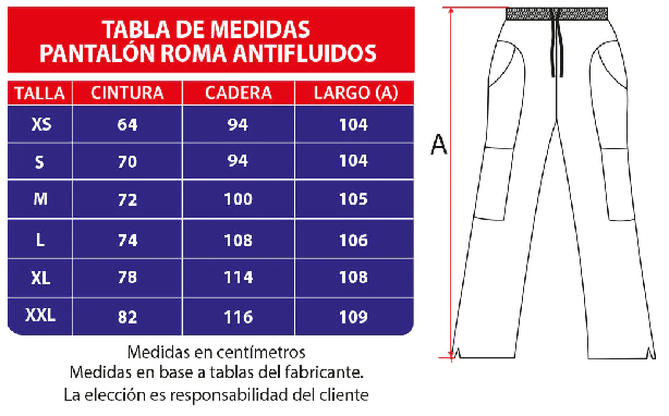 Pantalón Antifluido Roma